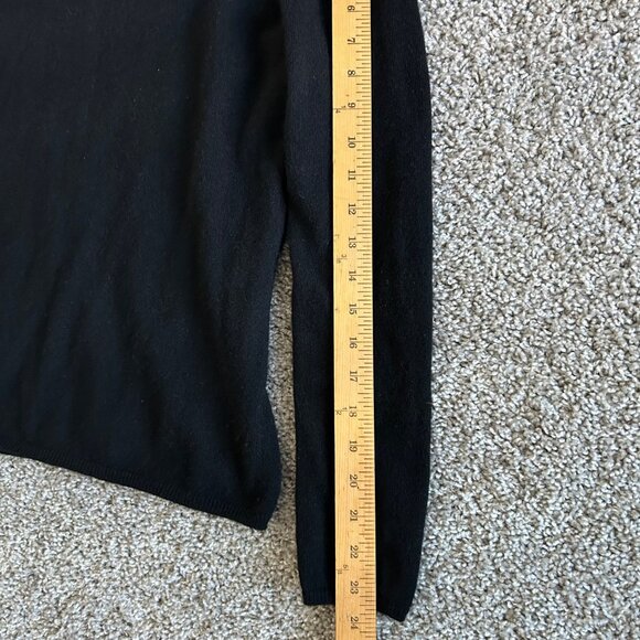 Charter Club Womens Small Black 100 %Cashmere Turtleneck Sweater - Picture 6 of 9